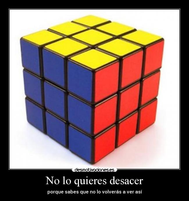 No lo quieres desacer - 