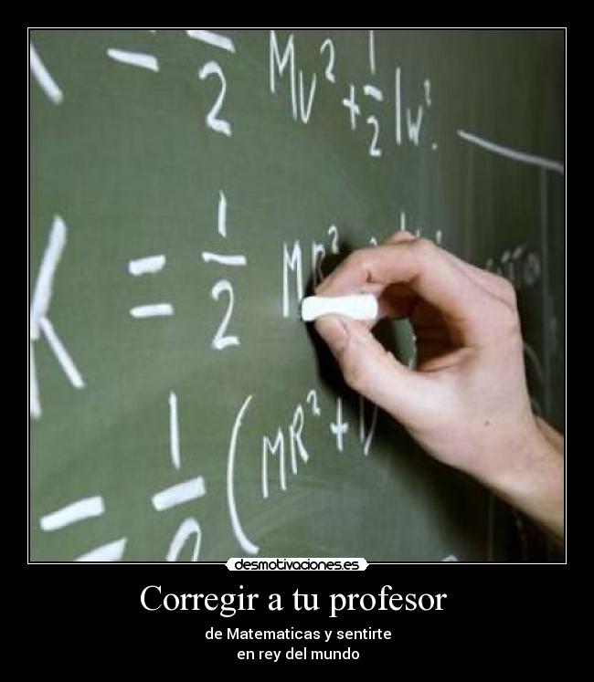 Corregir a tu profesor  - 