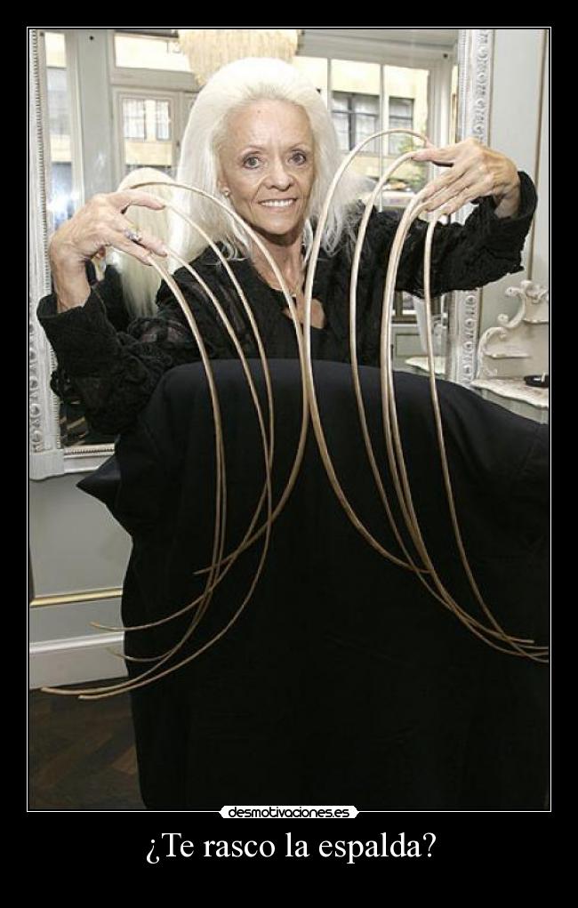 ¿Te rasco la espalda? -
