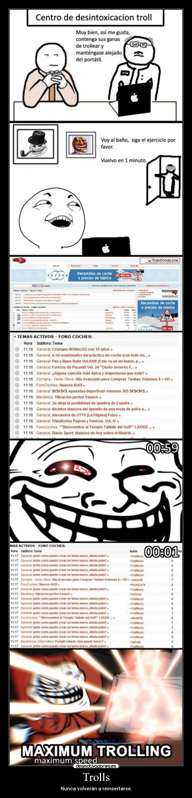 Trolls - Nunca volverán a reinsertarse.