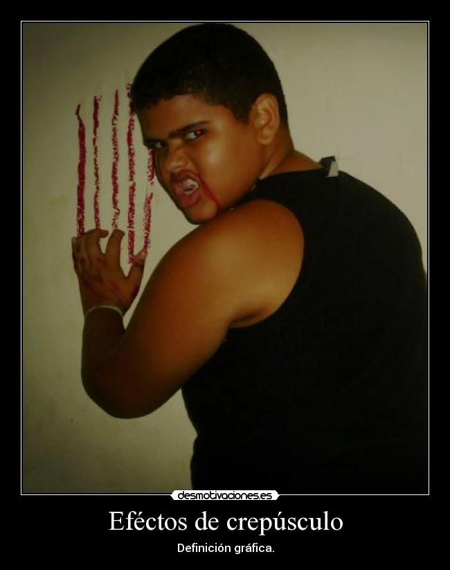 Eféctos de crepúsculo - Definición gráfica.