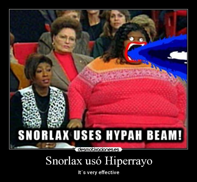 Snorlax usó Hiperrayo -