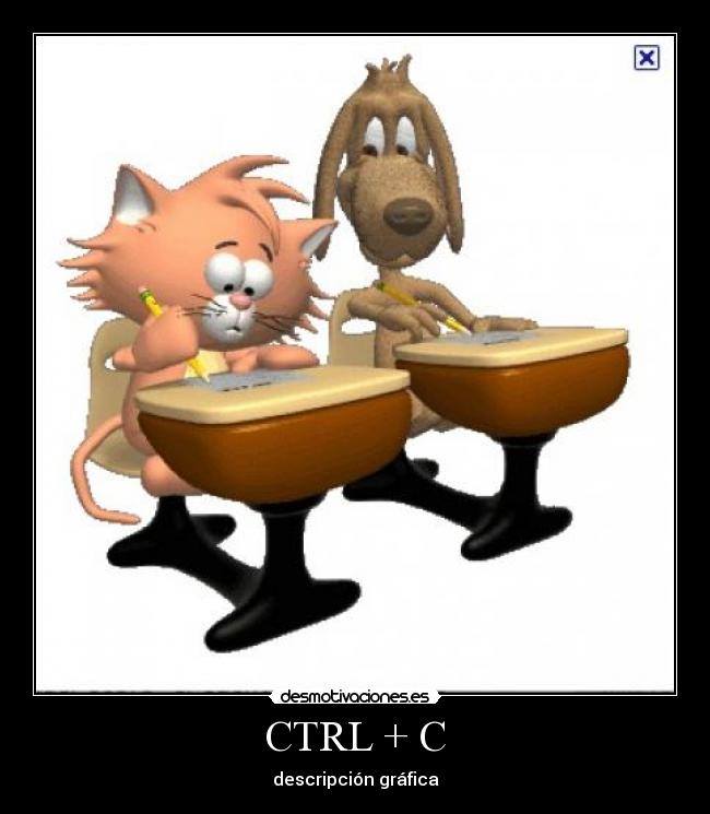 CTRL + C - descripción gráfica