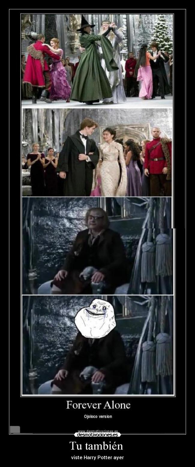 Tu también  - viste Harry Potter ayer