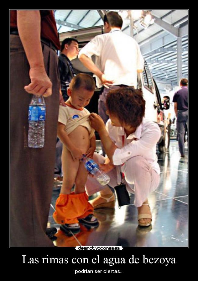 Las rimas con el agua de bezoya -