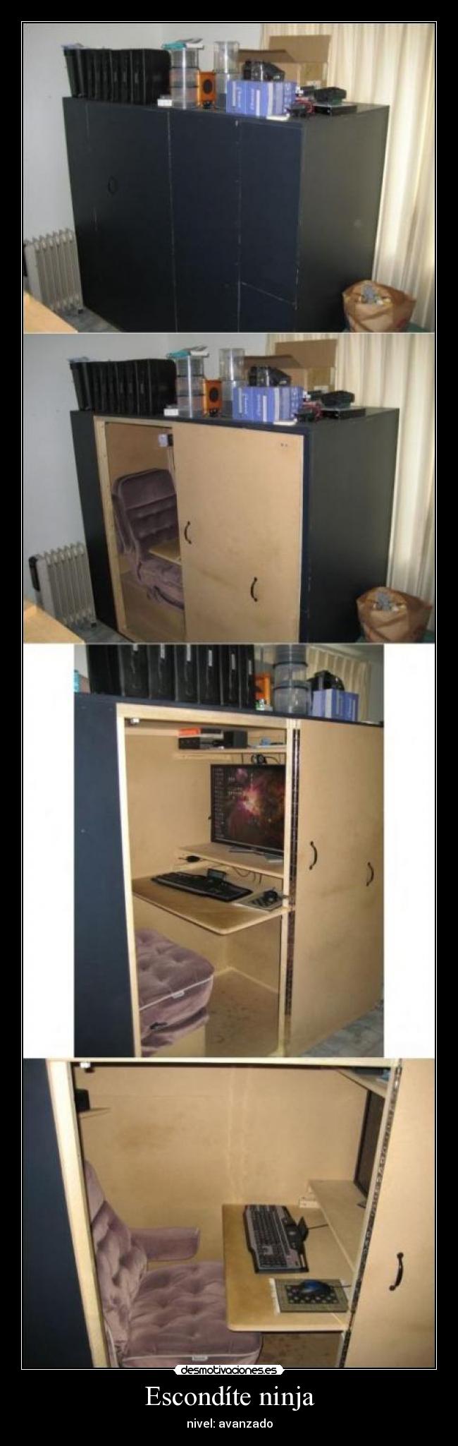 Escondíte ninja - nivel: avanzado