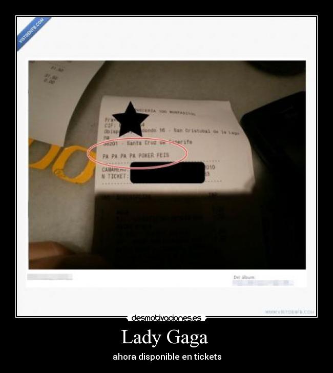 Lady Gaga  - ahora disponible en tickets
