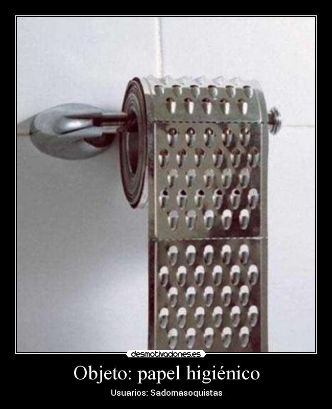 Objeto: papel higiénico -