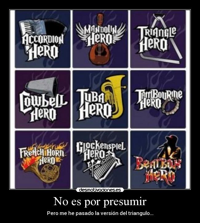 No es por presumir -