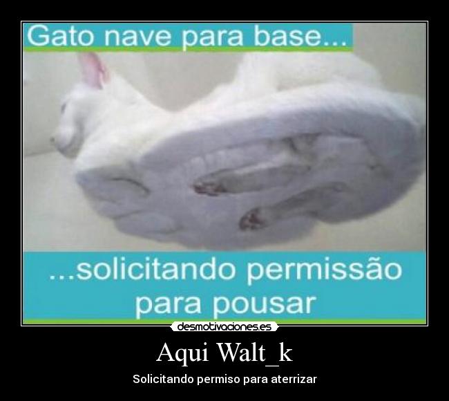 Aqui Walt_k - Solicitando permiso para aterrizar