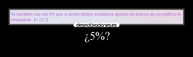 ¿5%? - 