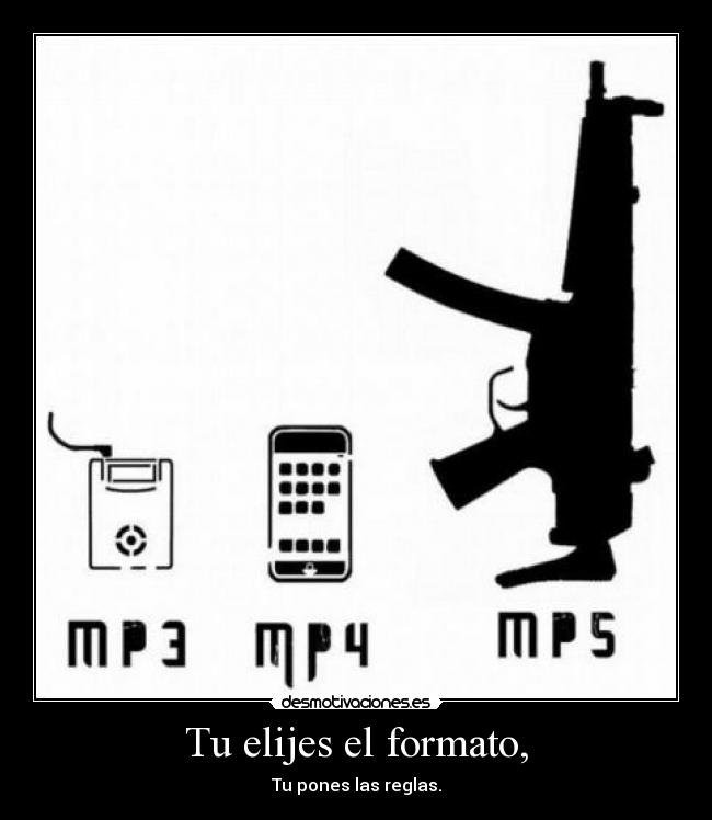 Tu elijes el formato, - Tu pones las reglas.