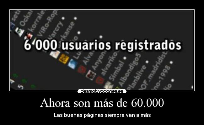 Ahora son más de 60.000 - 