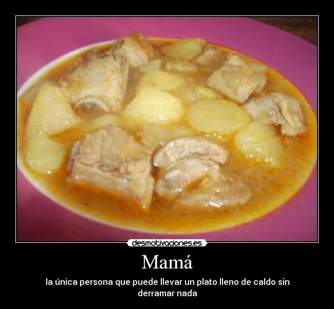 carteles mama madres plato caldo derramar desmotivaciones