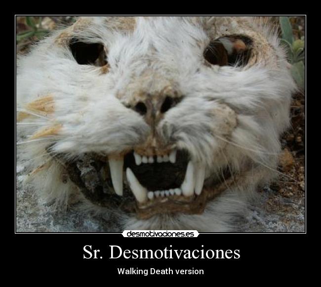 Sr. Desmotivaciones - Walking Death version