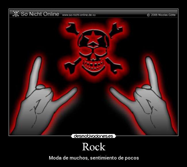 carteles rock rock desmotivaciones