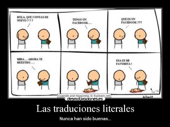 Las traduciones literales - 