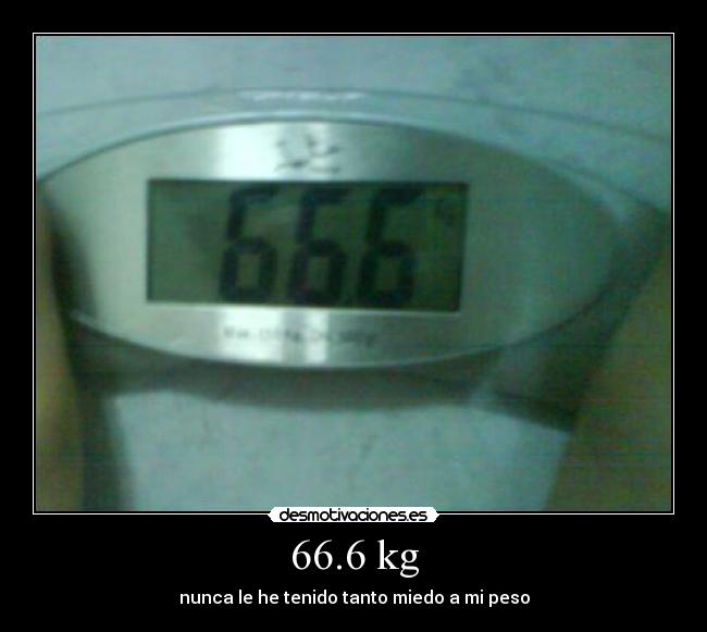 66.6 kg - 