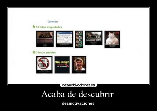 Acaba de descubrir  - 