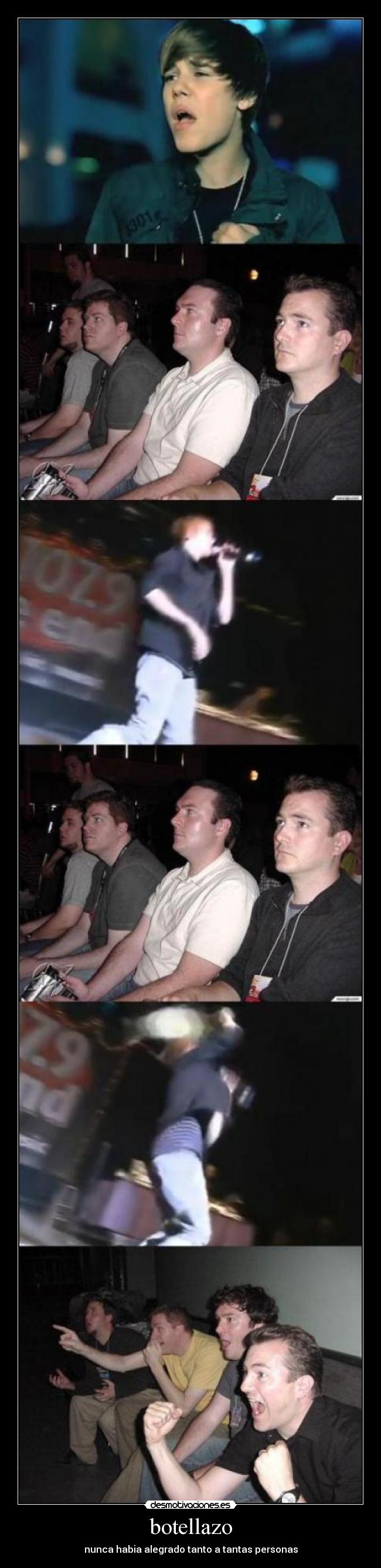 botellazo - nunca habia alegrado tanto a tantas personas