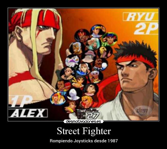 carteles street fighter joystick desmotivaciones