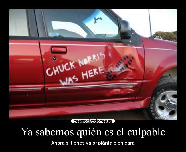 Ya sabemos quién es el culpable -