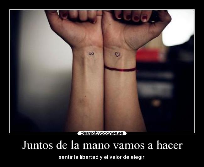 Juntos de la mano vamos a hacer -