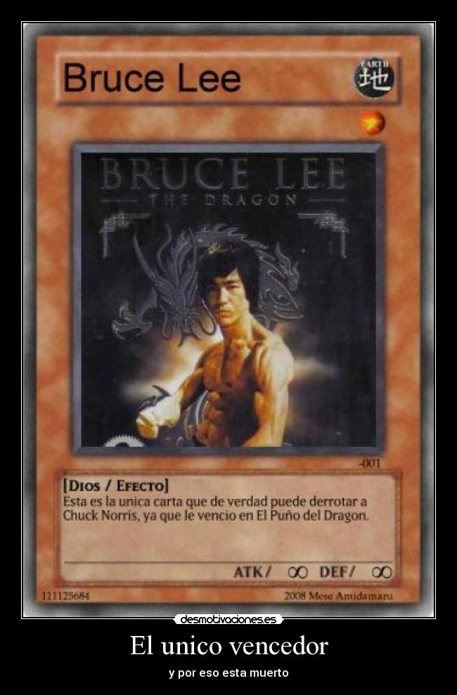 El unico vencedor - y por eso esta muerto