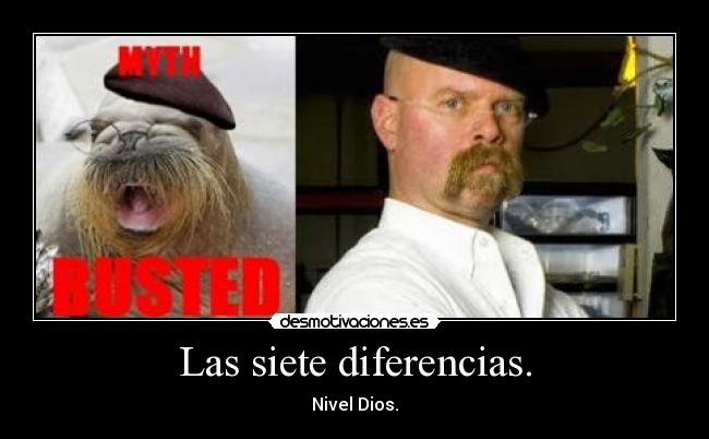 Las siete diferencias. - Nivel Dios.