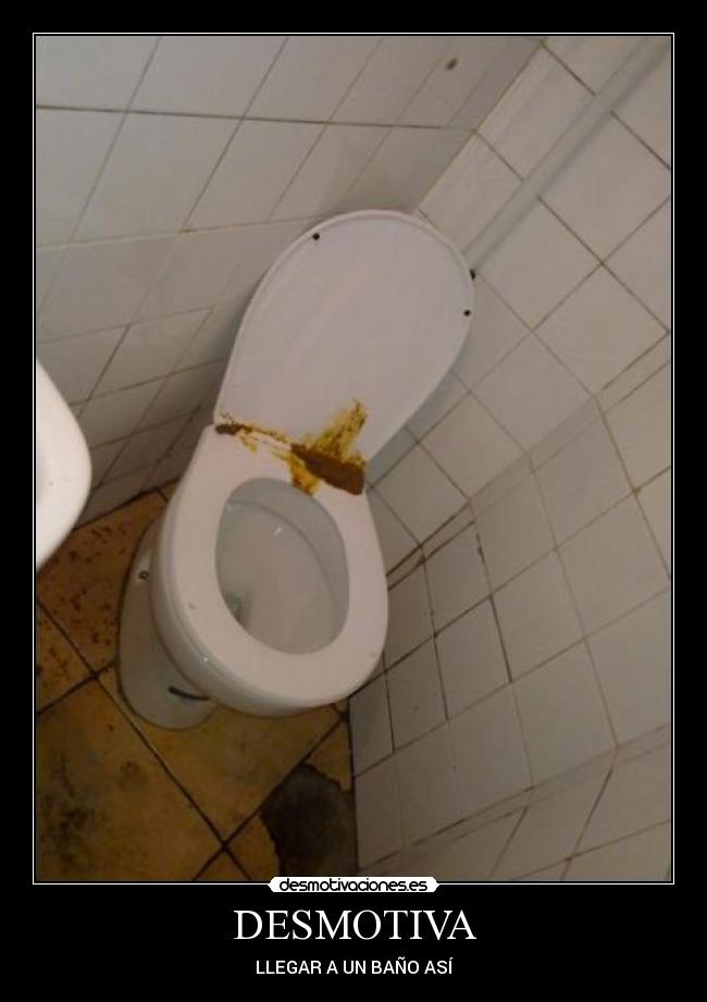 DESMOTIVA - LLEGAR A UN BAÑO ASÍ