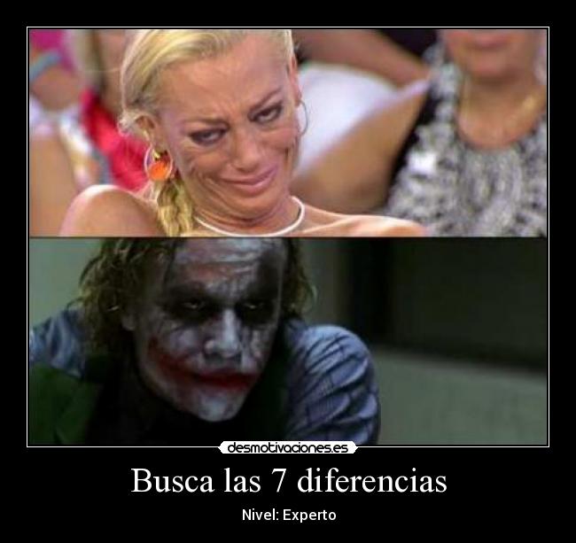 Busca las 7 diferencias - Nivel: Experto