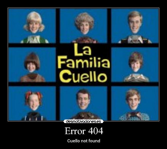 Error 404 - Cuello not found