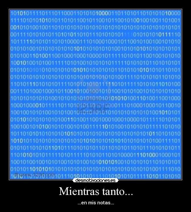 Mientras tanto... - ...en mis notas...