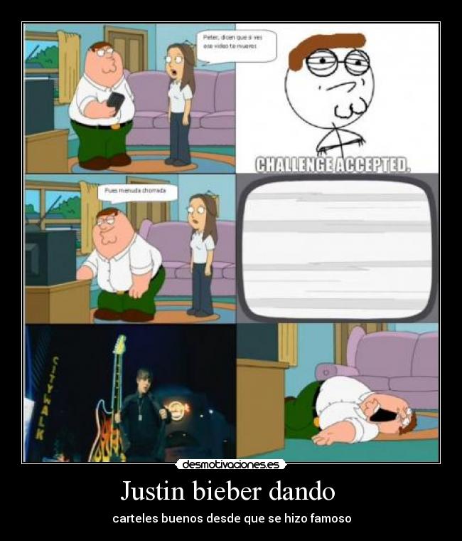 Justin bieber dando  - carteles buenos desde que se hizo famoso