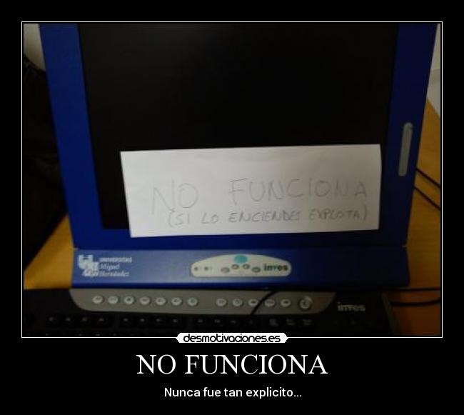 NO FUNCIONA -