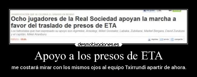 Apoyo a los presos de ETA - 