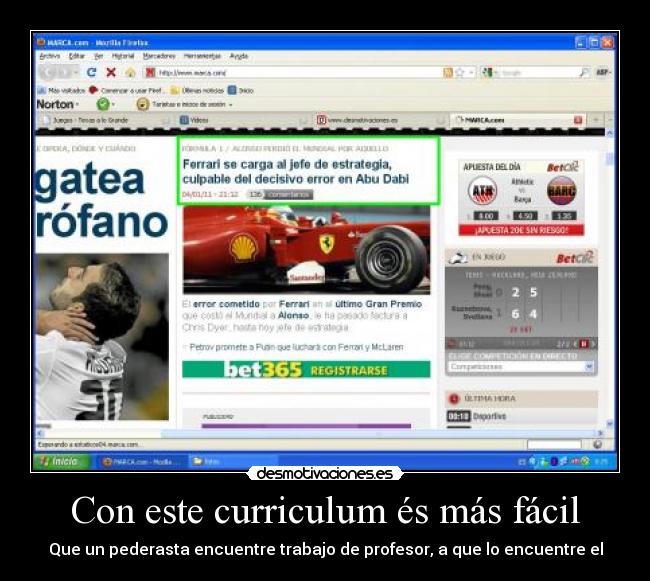 Con este curriculum és más fácil - Que un pederasta encuentre trabajo de profesor, a que lo encuentre el