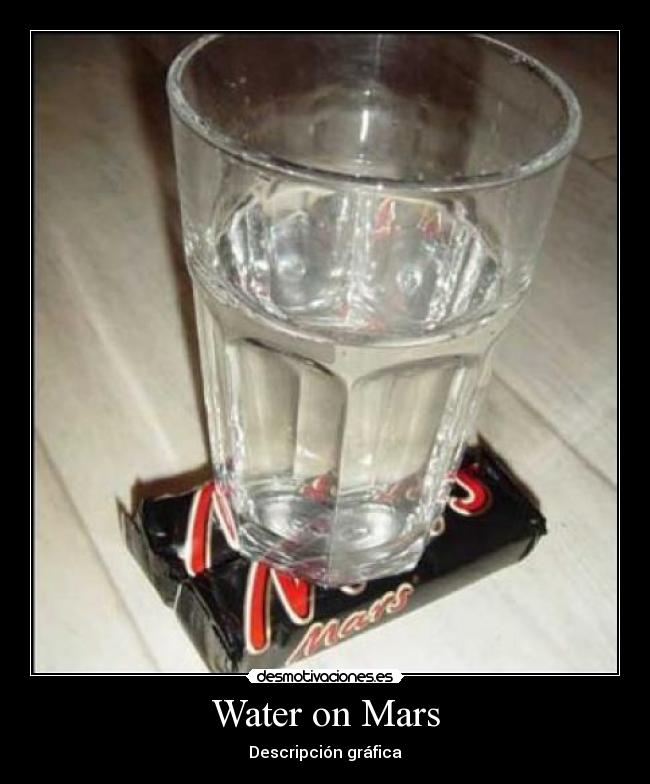 Water on Mars - Descripción gráfica