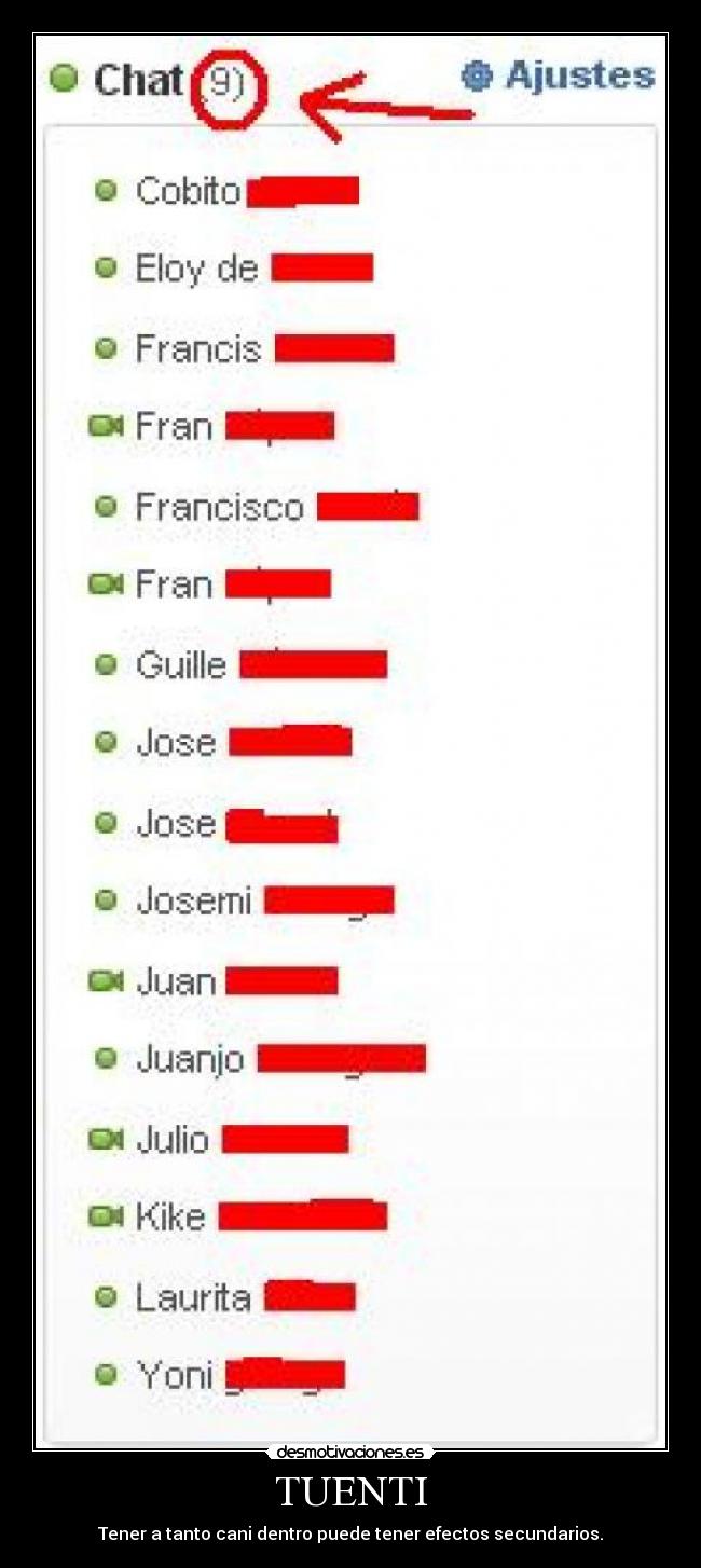TUENTI - Tener a tanto cani dentro puede tener efectos secundarios.