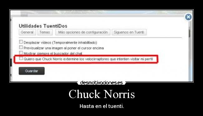 Chuck Norris - Hasta en el tuenti.
