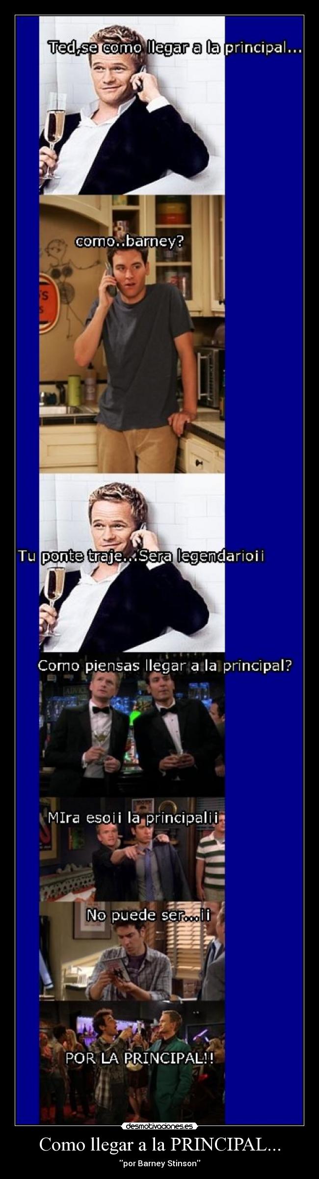 carteles barney ted principal desmotivaciones