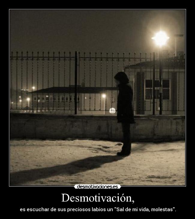 Desmotivación, -
