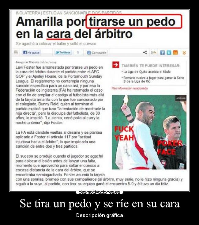 Se tira un pedo y se ríe en su cara - Descripción gráfica