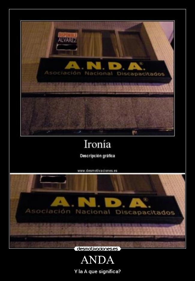 ANDA - Y la A que significa?
