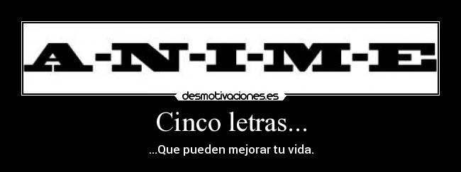 Cinco letras... -