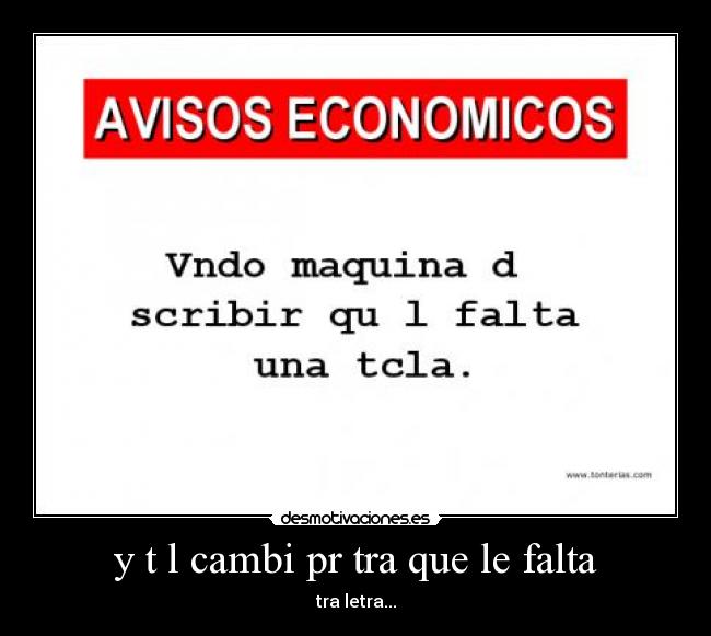 y t l cambi pr tra que le falta - tra letra...