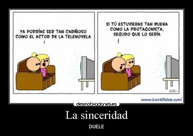 La sinceridad -