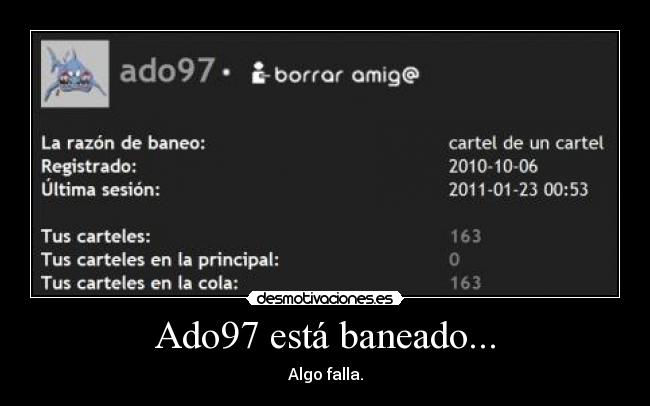 Ado97 está baneado... -