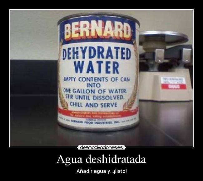 carteles agua deshidratada desmotivaciones