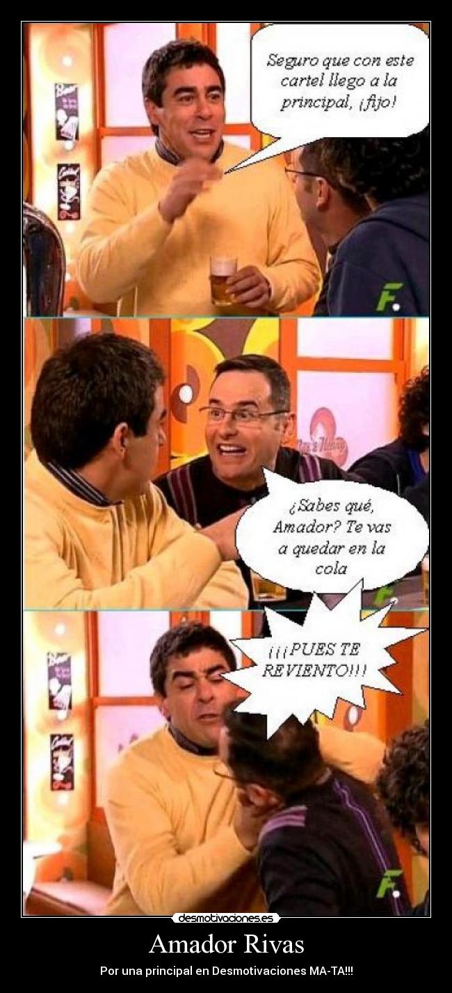 carteles amador rivas que avecina pues reviento lady gara desmotivaciones
